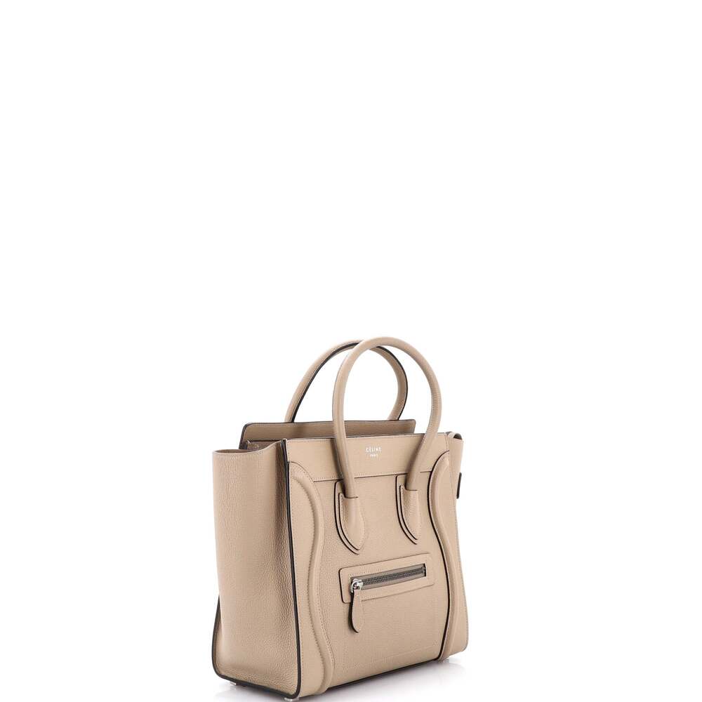 Celine Luggage Bag Grainy Leather Micro #228427C16B - Picture 2 of 8